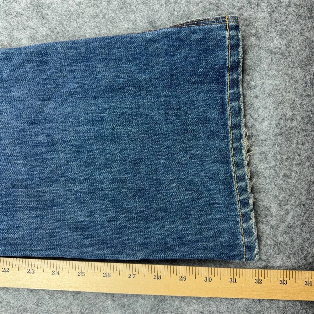 VTG Abercrombie Fitch Jeans Womens 10‎ Blue Bootcut Wide Leg Faded Denim 90s